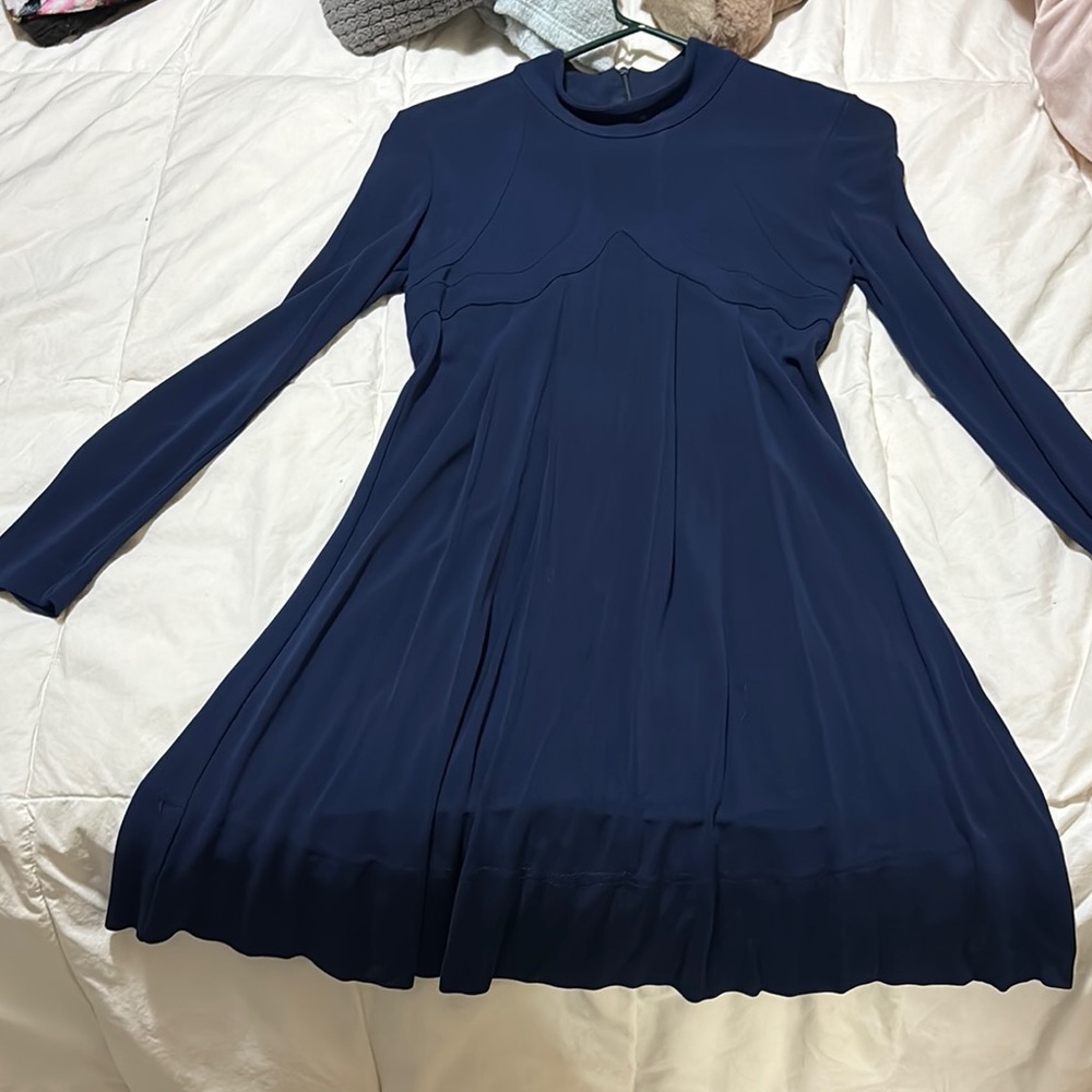 Leyendecker Elegant Navy Blue Women's Dress